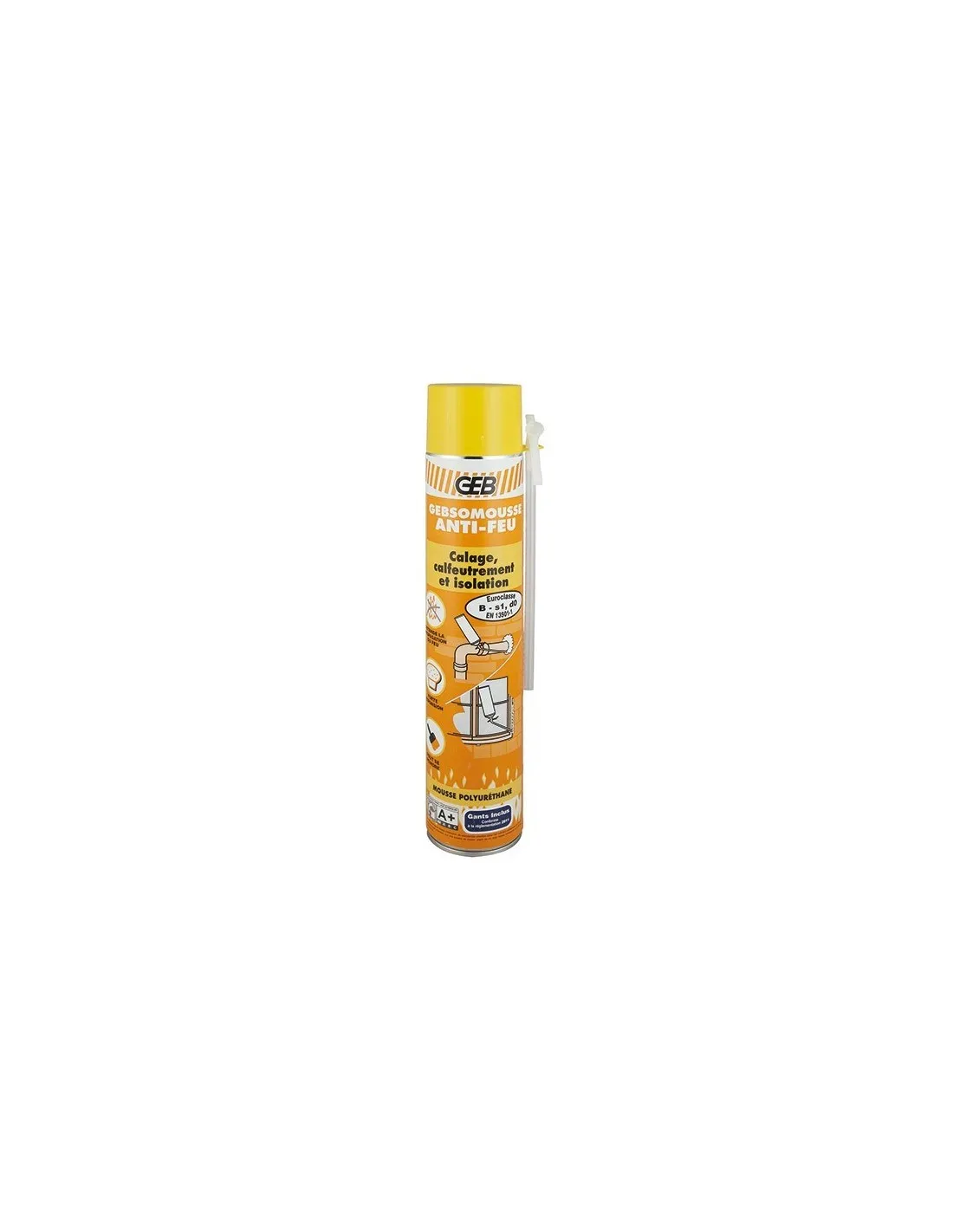 813268 gebsomousse mousse polyurethane anti feu aerosol 750ml-813268 gebsomousse mousse polyurethane anti feu aerosol 750ml