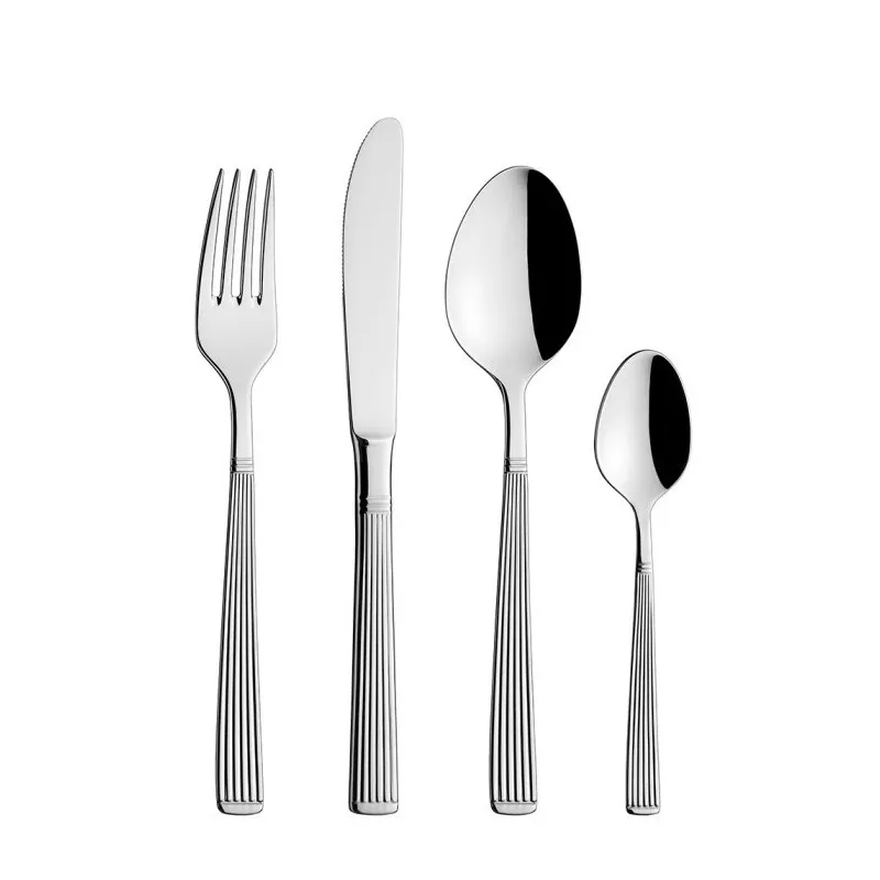 Acheter Ménagère 24 couverts inox Striés Platino de Jay