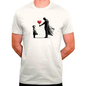 Banksy parodie - la fille au ballon - t-shirt en coton bio