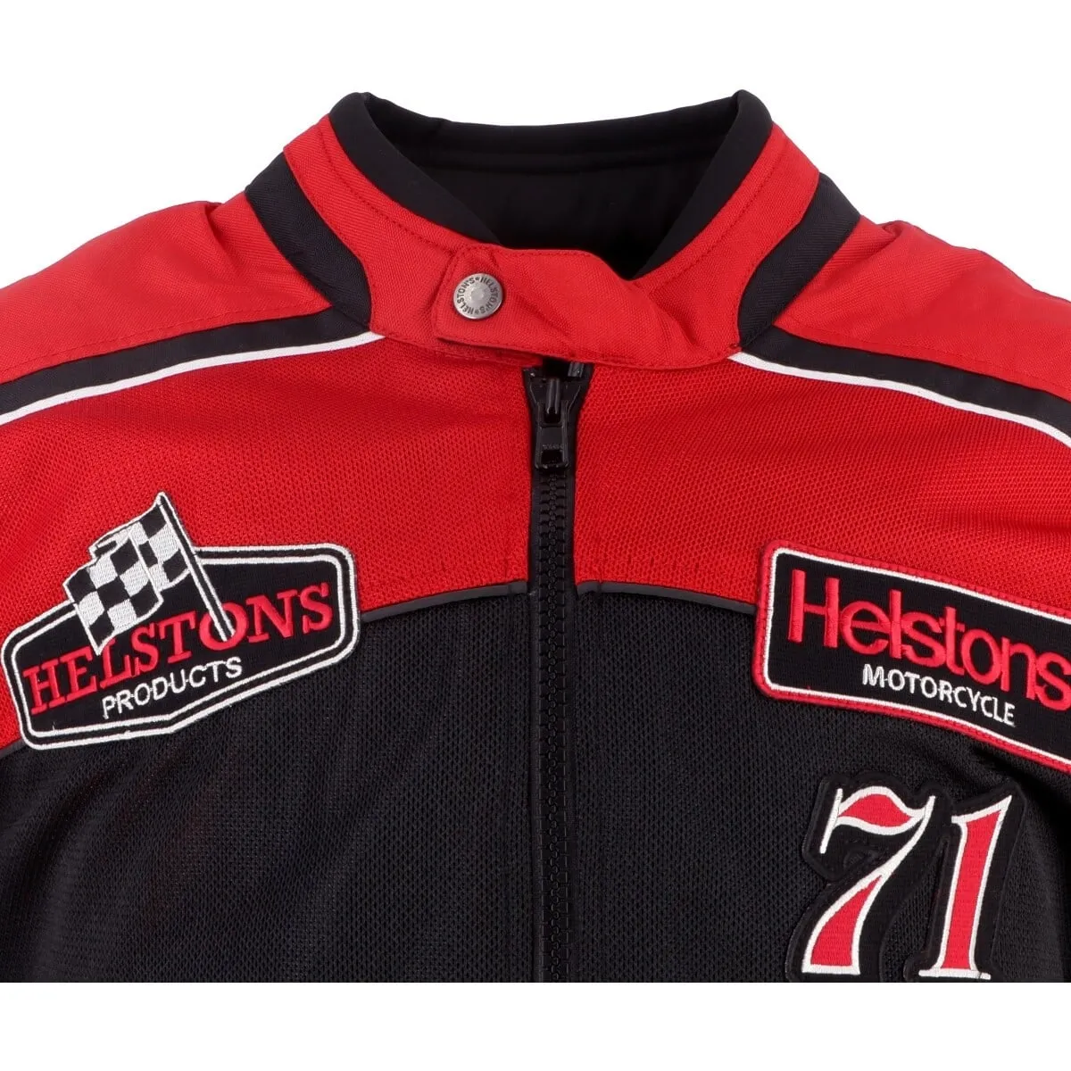 Blouson Helstons Formula Sport Air Rouge Noir - Blouson Moto Textile
