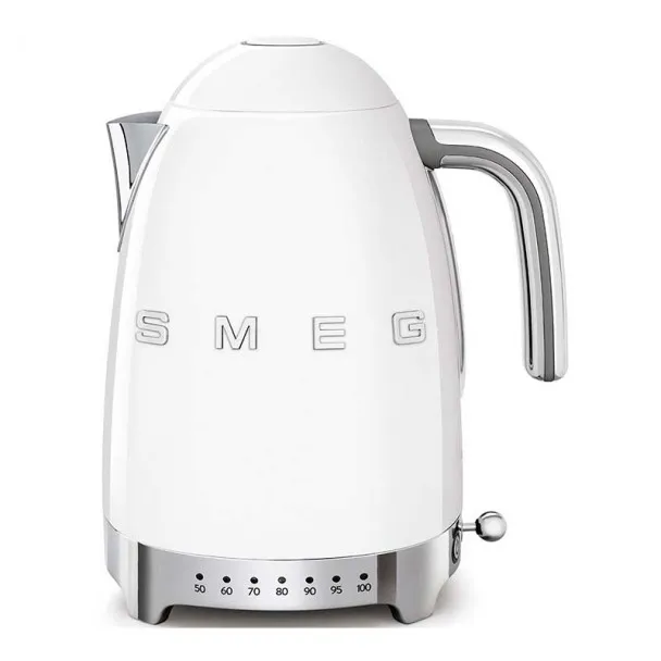 Bouilloire à température variable style 50's blanc / Smeg KLF04WHEU
