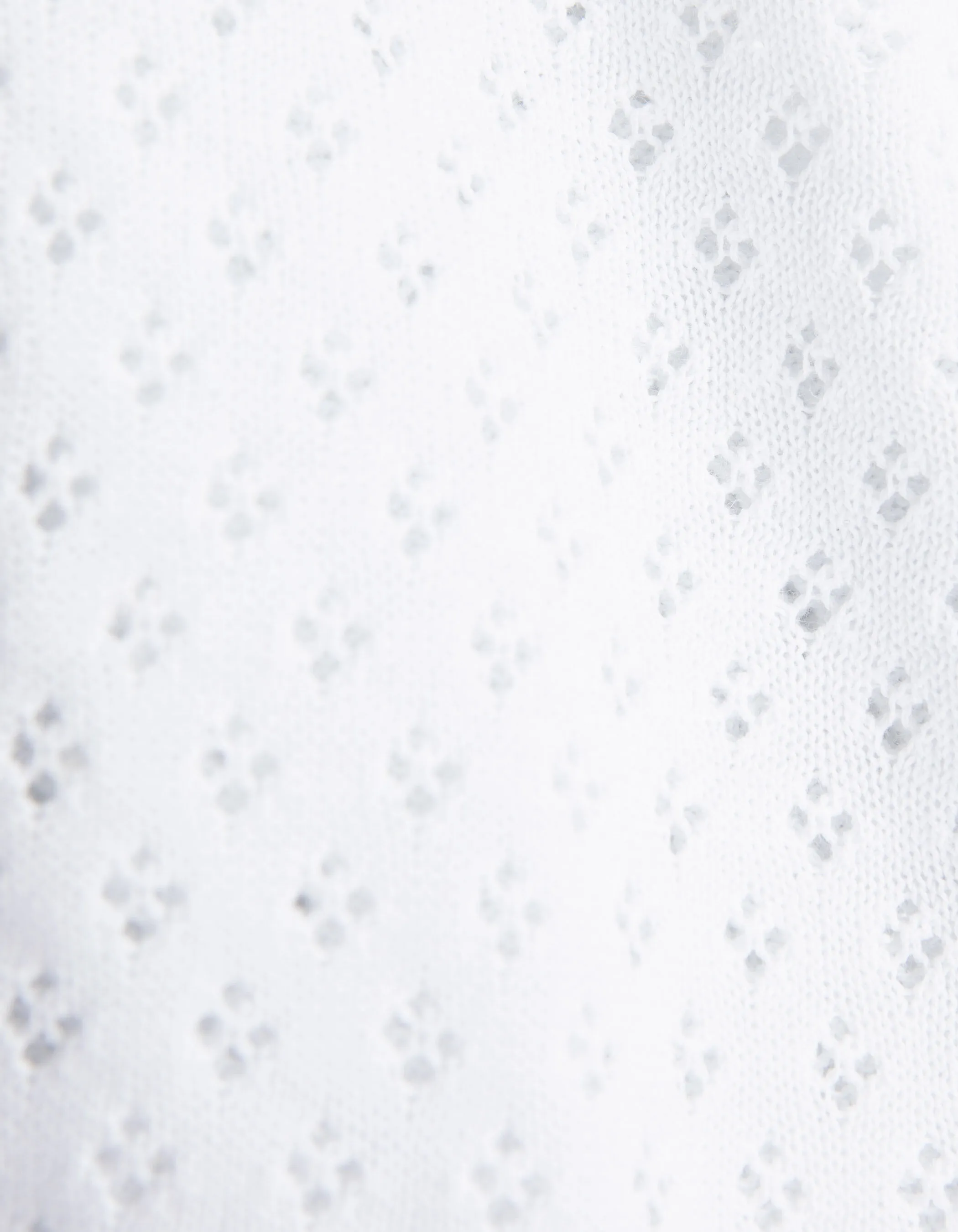 Cardigan écru tricot ajouré zippé fille