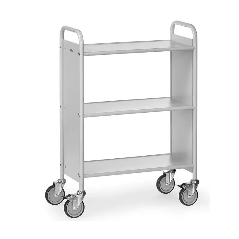 Chariot de bureau avec 3 plateaux