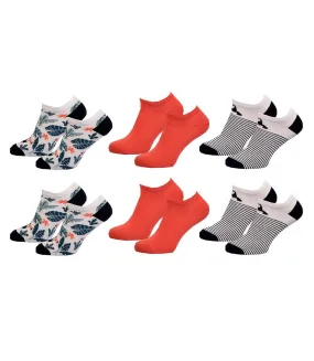Chaussettes Courtes femme TWINDAY Qualité et Confort-Assortiment modèles photos selon arrivages- Pack de 6 Paires TOUCAN 25219