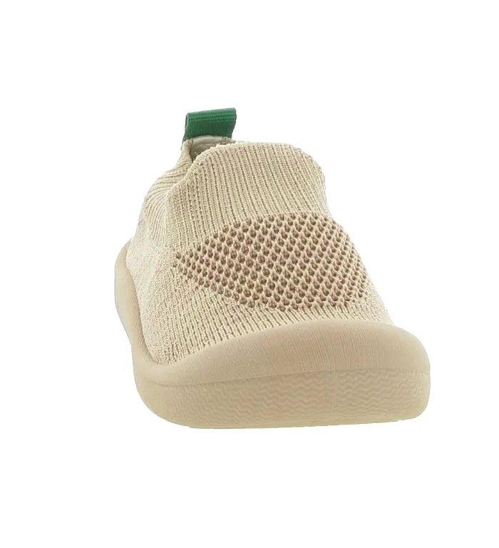 chaussons et pantoufles - Semelle souple - bebe fille - Toile Jean - Rose - Kickers