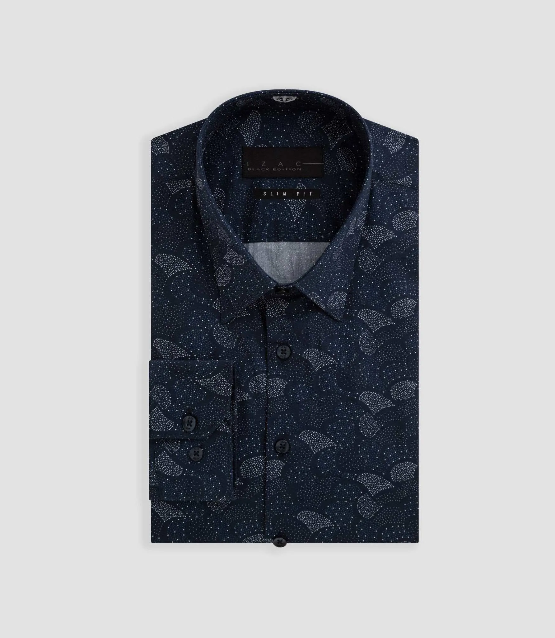 Chemise imprimé géométrique marine 