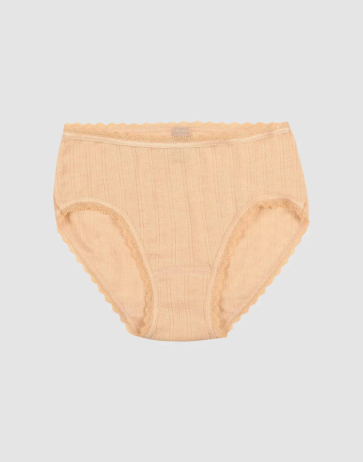 Culotte à motif pointelle en laine mérinos et soie pour enfant