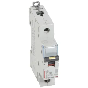 Disjoncteur DX10000 16kA arrivée haute et départ bas à vis 1P 230V~ à 400V~ 10A courbe B 1 module (408885)