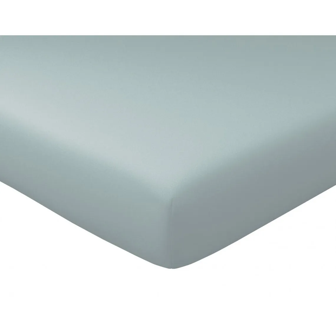 Drap-housse gris en satin de coton | 3 Suisses