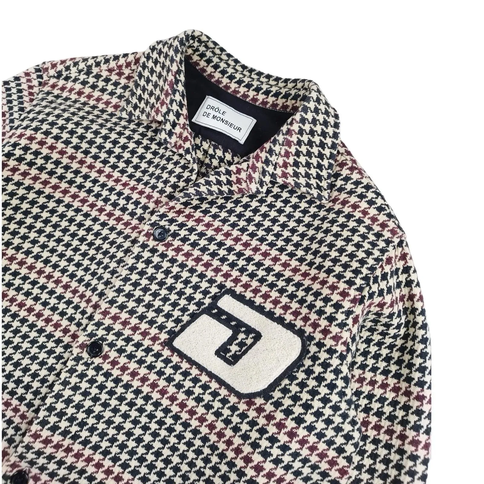 Drôle de Monsieur - Veste surchemise crème Bordeaux taille S