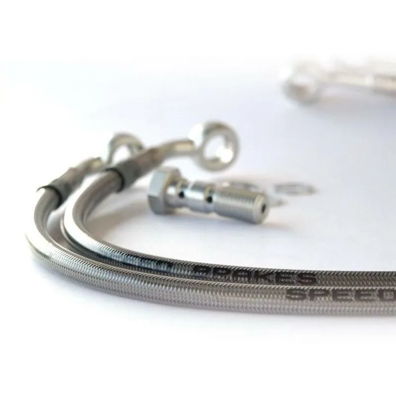 Durite de frein arrière d'aviation SPEEDBRAKES carbone/raccord noir Suzuki GSX-R 600/750