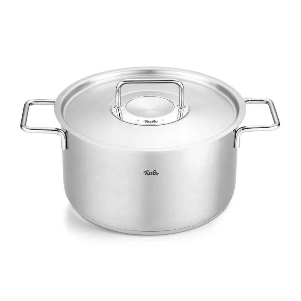 Faitout haut PURE 24 cm, argent, acier inoxydable, Fissler ✔ 134 € ⭕ Kulina