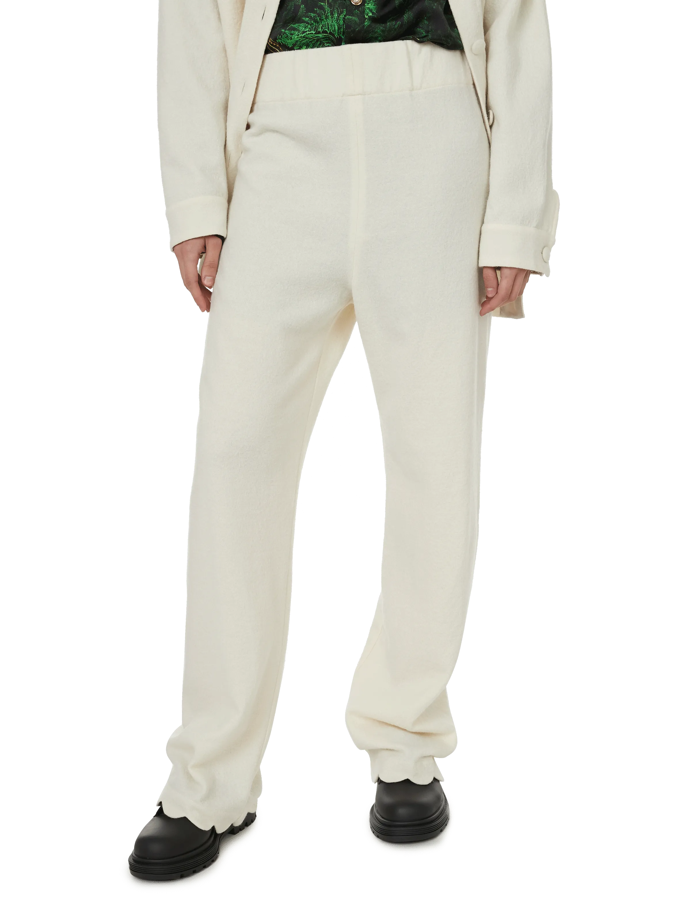 FÊTE IMPÉRIALE  Pantalon Kea en laine mérinos - Beige