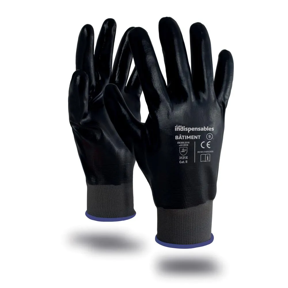 GANT BATIMENT UP LES INDISPENSABLES NOIR T11 LOT DE 10