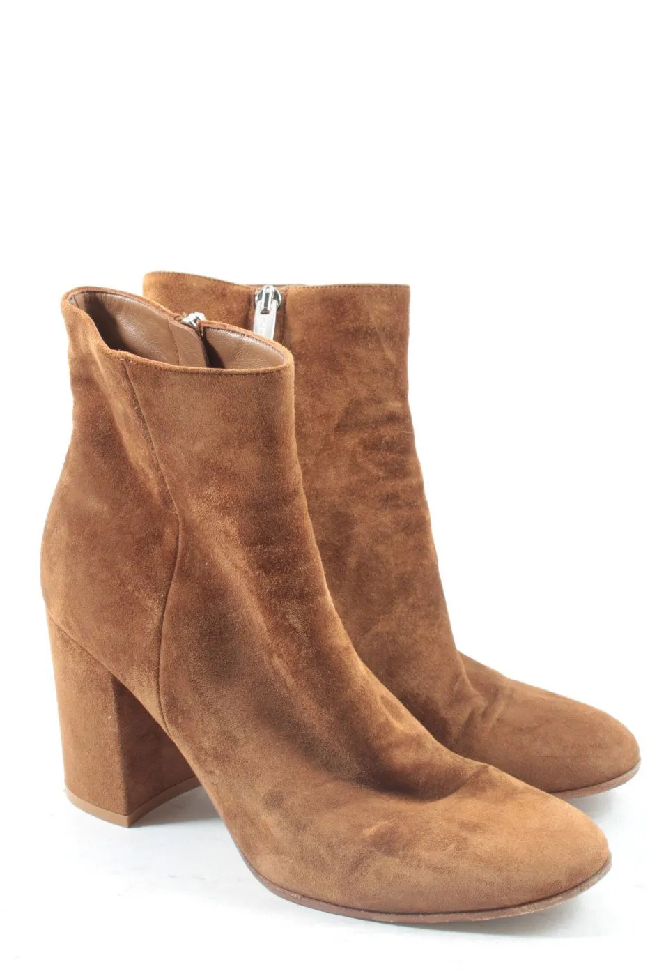 Gianvito rossi Bottines à fermeture éclair brun style décontracté