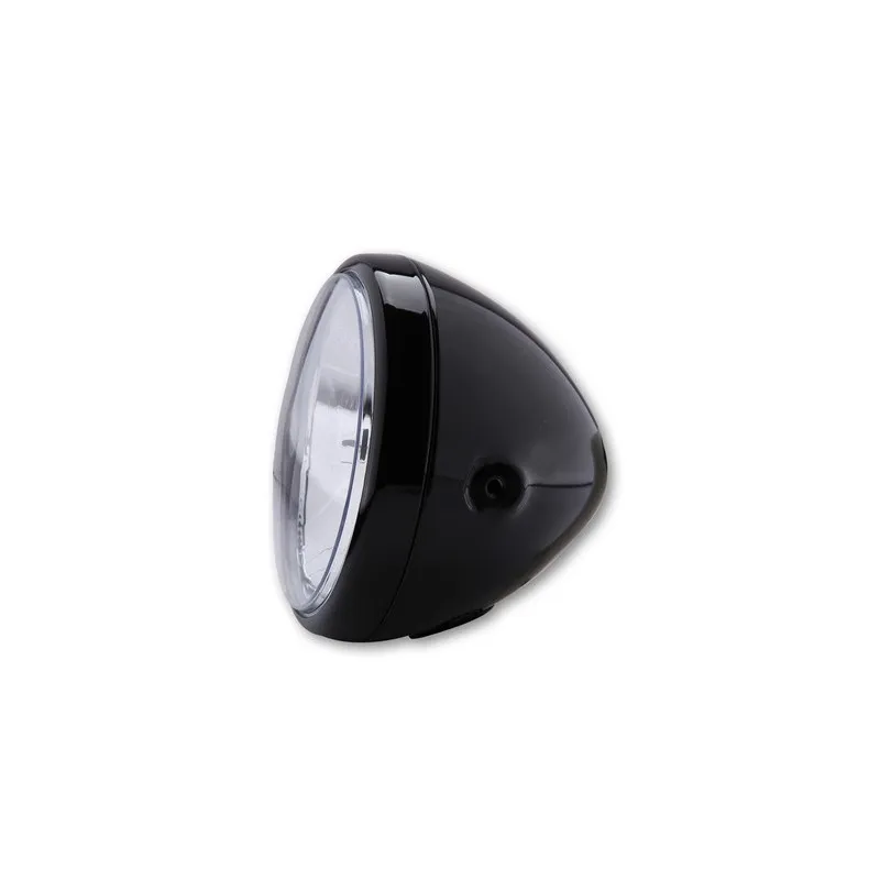 HIGHSIDER smart 7 inch headlight RENO, black glossy - piecemotoquad