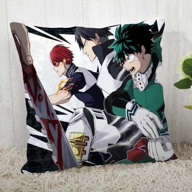 Housse de Coussin My Hero Academia  Izuku Shoto et Tenya