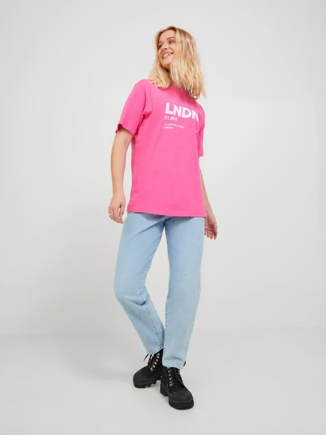Jean taille haute mom lisbon bleu clair femme - JJXX | wimod