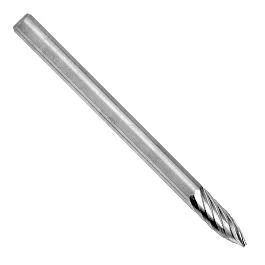 Kar 938-702 Burin au carbure flamme 5/16" x 3/4" tige 1/4"