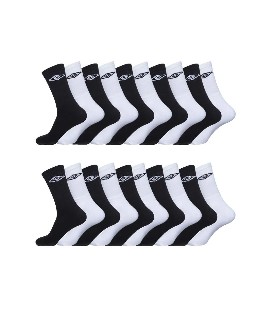 Lot de 20 Paires de Chaussettes Tennis homme Umbro