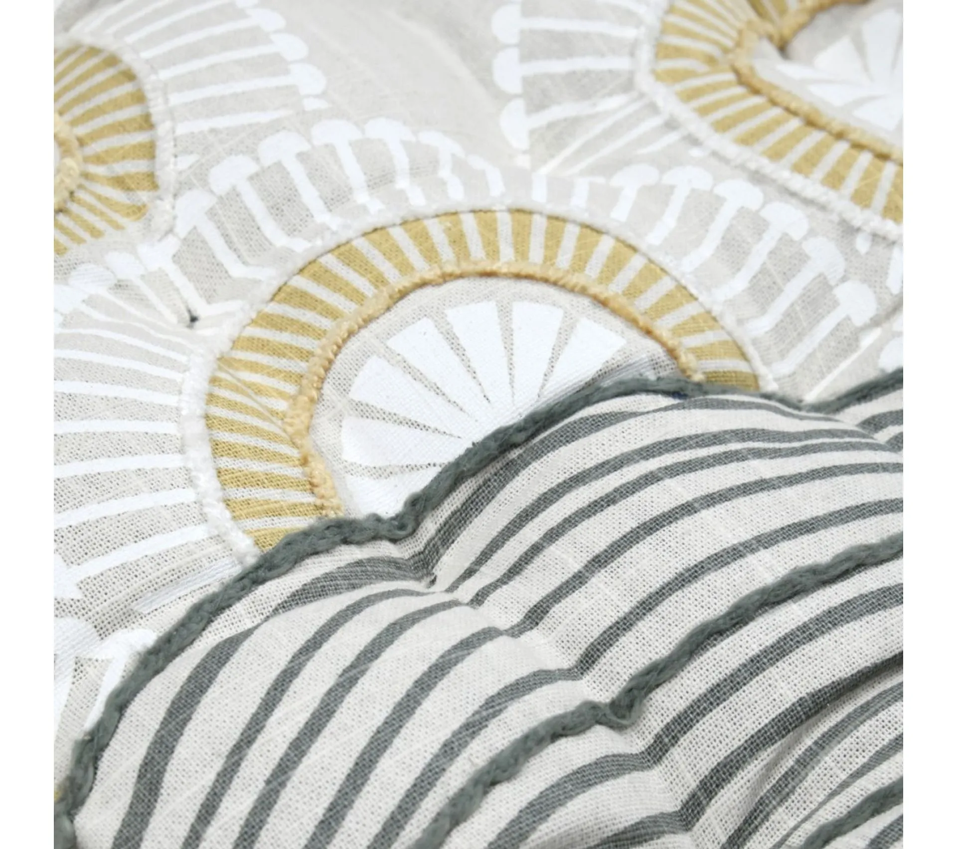 Lot De 4 Galettes De Chaise Réversible Coton Yuki