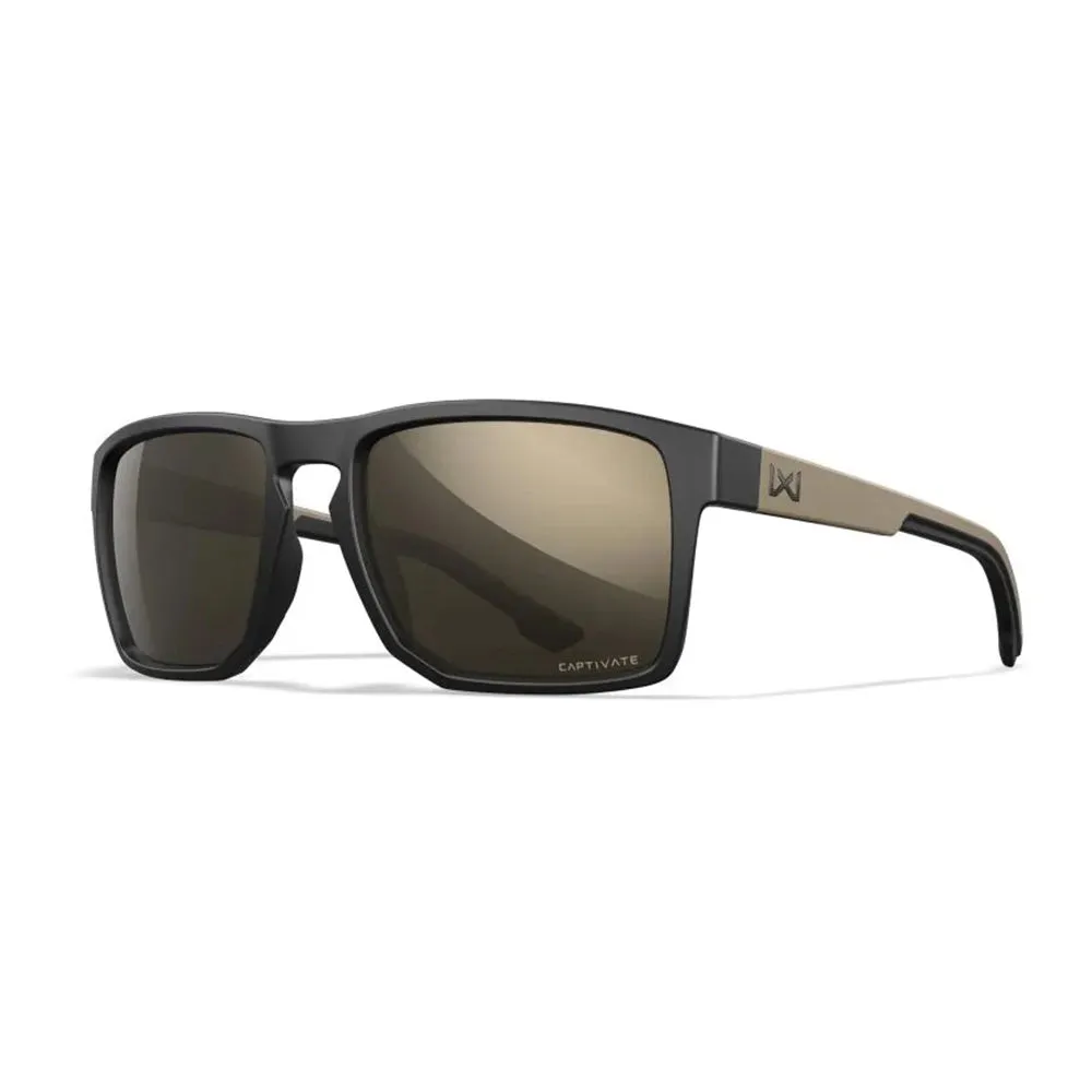 Lunettes de soleil balistique Founder noir / tan verres tungsten mirror