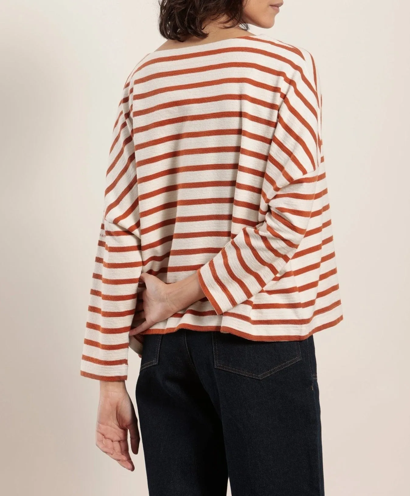 Marinière oversize en coton bio