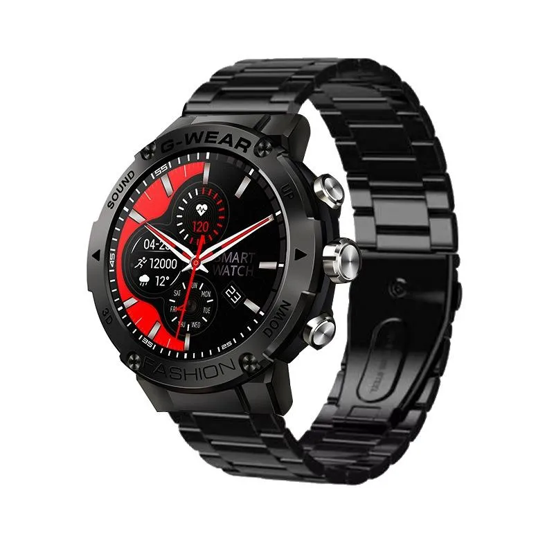 Montre Connectée Multifonction Santé Sport Noir