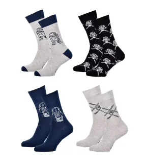 Pack de Chaussettes Adulte Licence Fantaisies-Assortiment modèles photos selon arrivages- Pack de 4 Paires STW 5262