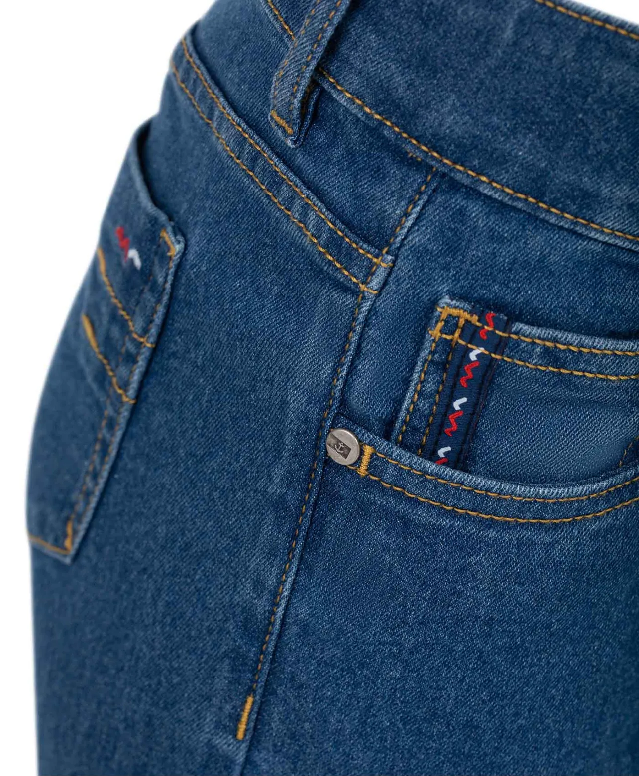 PANTALON BLEU BLANCHI COMKOMO