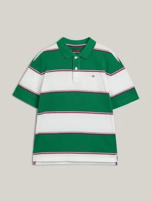 Polo de rugby Global Stripe | Vert | Tommy Hilfiger