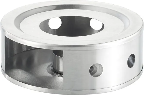 Réchaud à bougie pour théière et cafetière en inox (15 cm)  | Café et Thé 