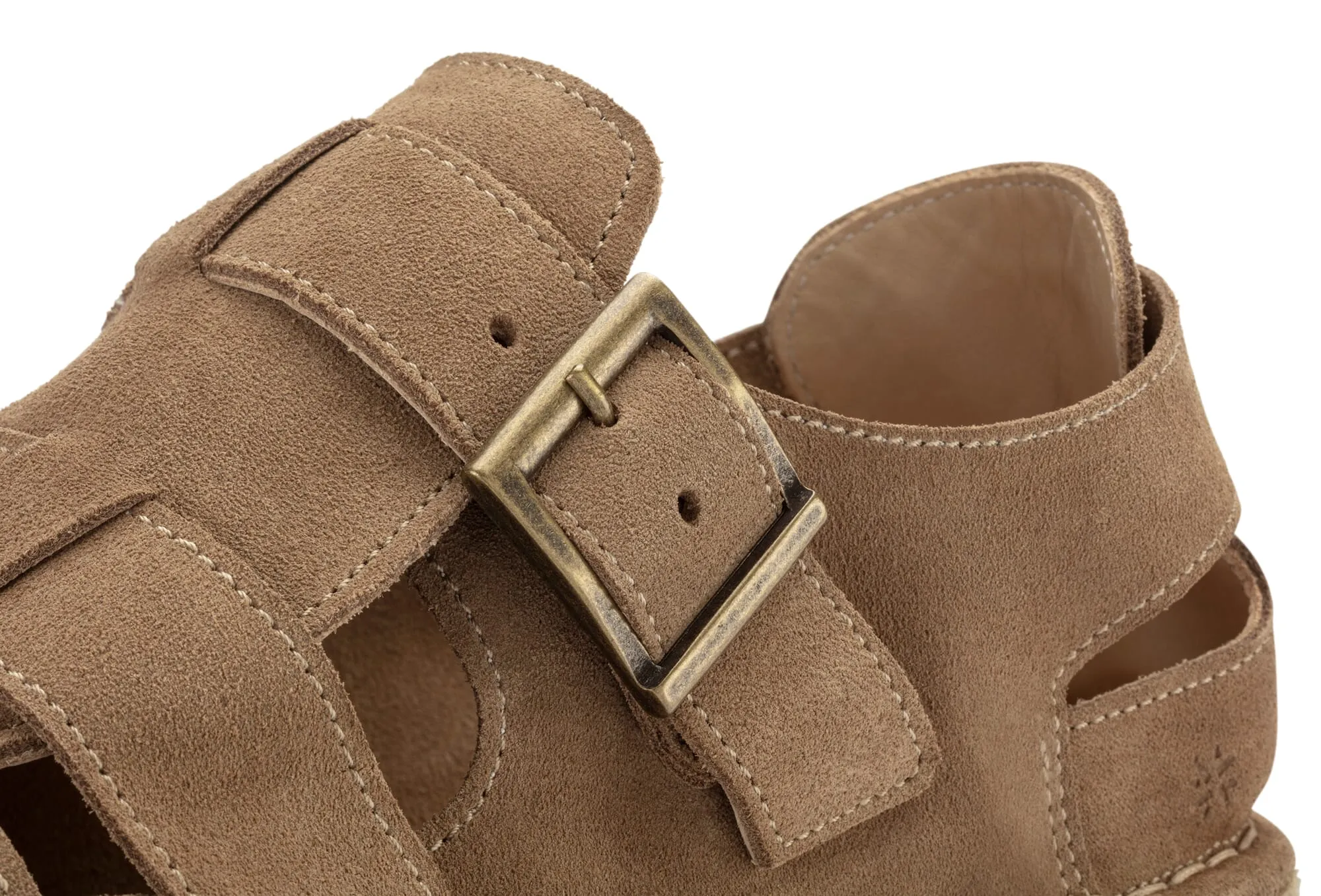 Sandale en cuir brut pour homme