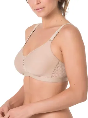 Soutien-gorge sport sans armatures Care - Beige