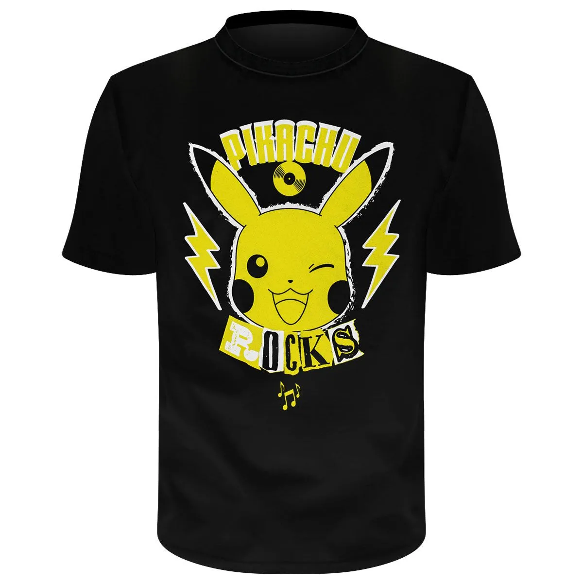 T-Shirt Enfant POKÉMON - Pikachu Rocks - Rock A Gogo