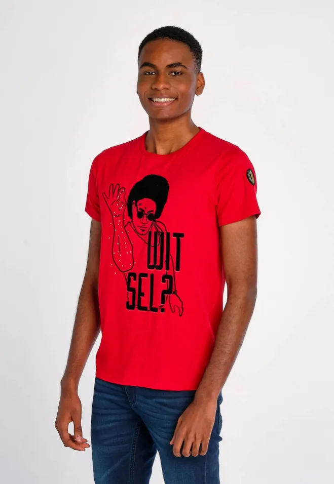 T-Shirt Homme Collector Withsel Red