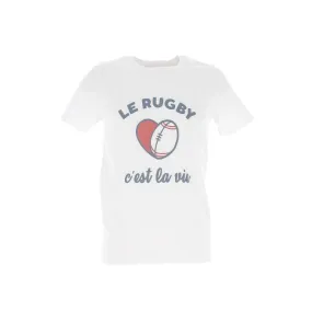 T-shirt le rugby c'est la vie blanc homme - Monsieur T-shirt | wimod