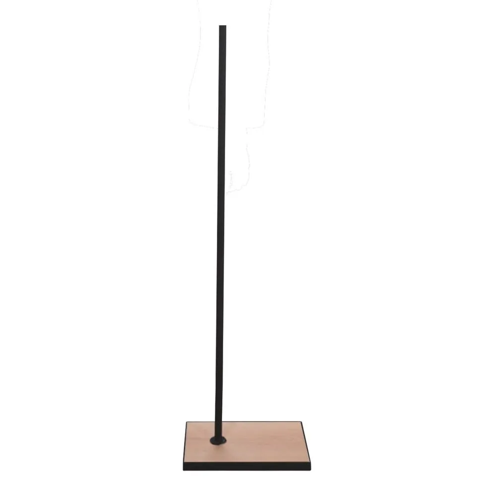 Torso femme EU36 tissu écru bras en bois pied rectangle noir avec bois