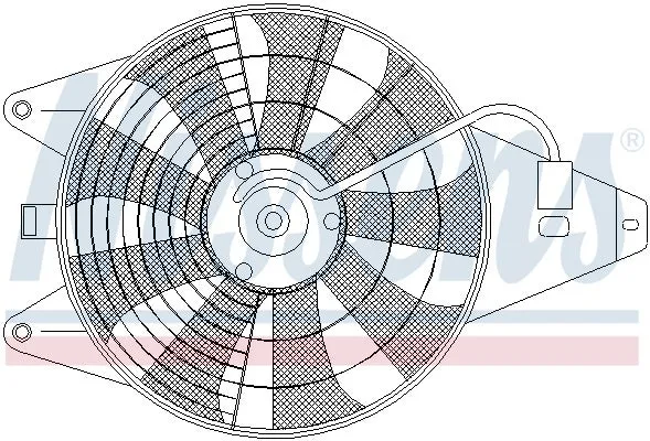 Ventilateur, refroidissement du moteur NISSENS 85375 