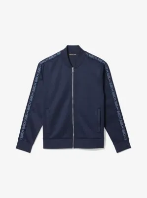 Veste de survêtement en tricot avec bordure à logos Empire