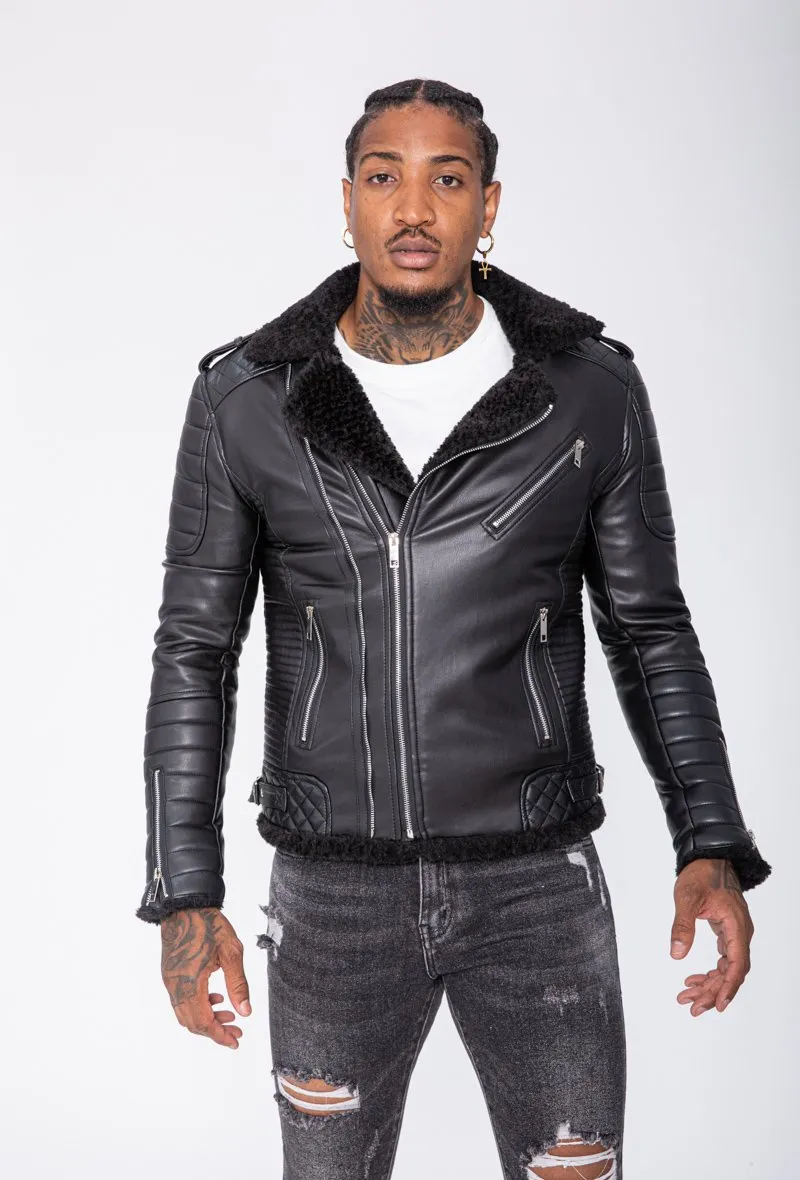 Veste simili cuir