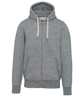 Veste à capuche aspect vintage - Homme - KV2306 - gris chiné