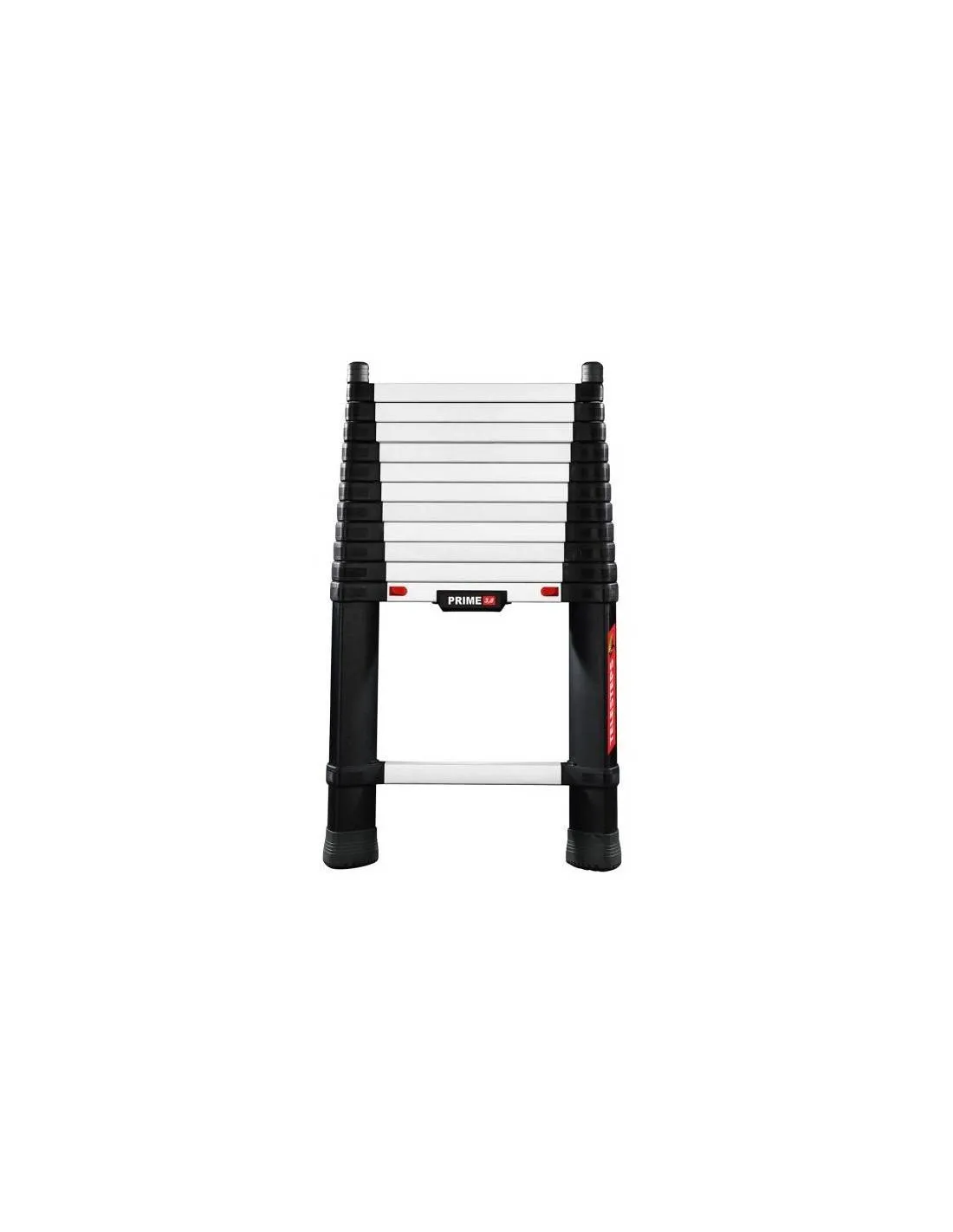 Échelle télescopique PRIME LINE 3,80 m + paire de pieds de sécurité + sac - TEL-70238/PPS/B - Telesteps